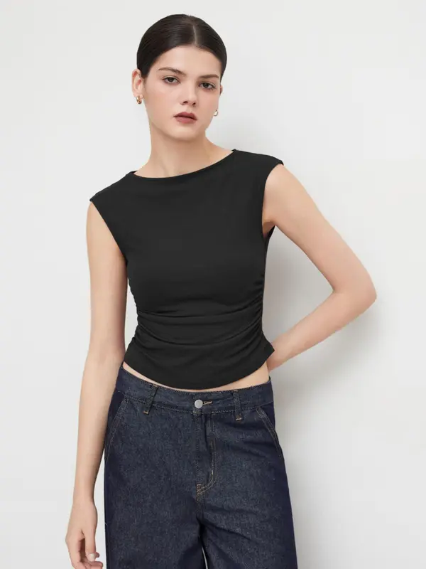 Women's Plain Tank Top, Casual Sleeveless Knit Top for Summer, Minimalist Women's Clothing for Daily Wear, Lady Top, Womenswear 5