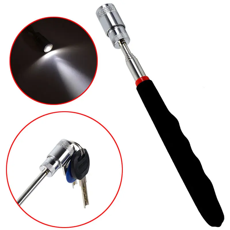 Mini LED Pick Up Tool Telescopic Magnetic