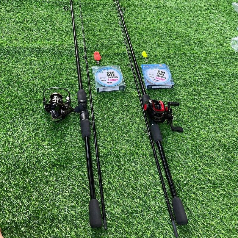 Bộ combo cần lure sói đen 1m65-,1m8,2m1 Bắt Cá Đi Câu Câu Lure Carbon Câu Cá Fishing Fish