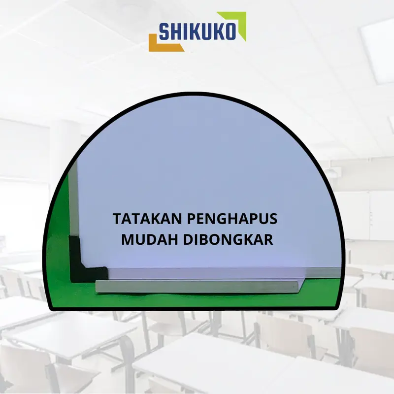 Papan Tulis Whiteboard Magnet Gantung 40x60 cm / White Board Gantung Magnet SHIKUKO 2