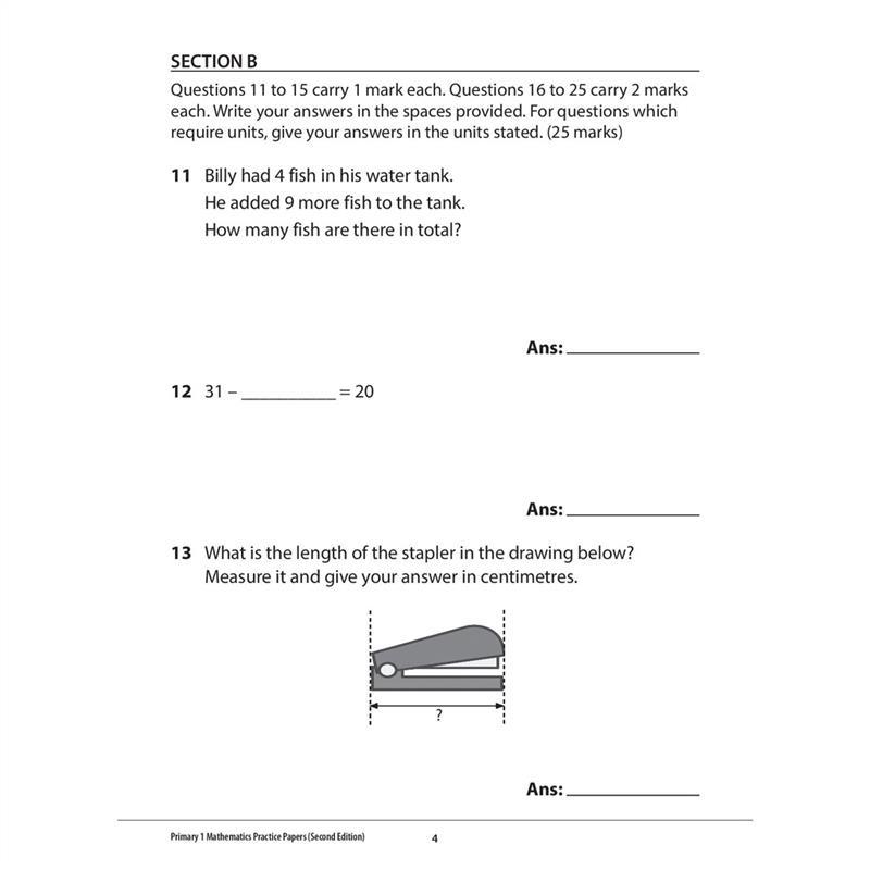 Product Introduction of 100% Quality Primary 1 Mathematics Practice Papers (Second Edition) 6