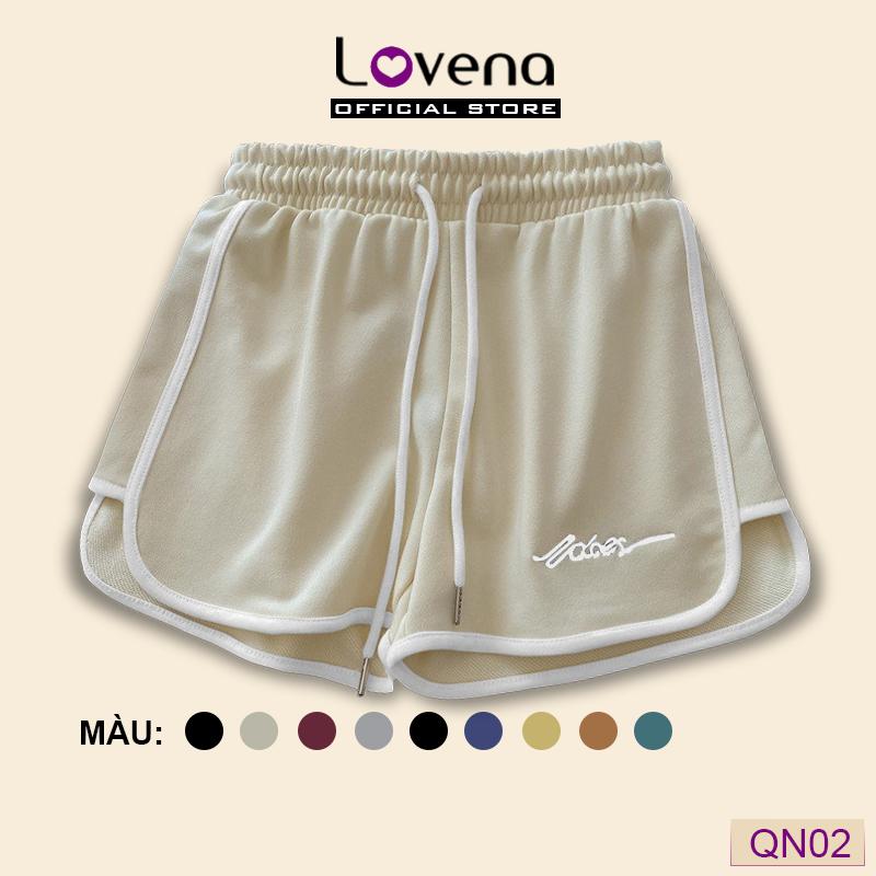 Quần Đùi Nữ Ống Rộng Vải Da Cá Dày Dặn Thoáng Mát Lovena QN02