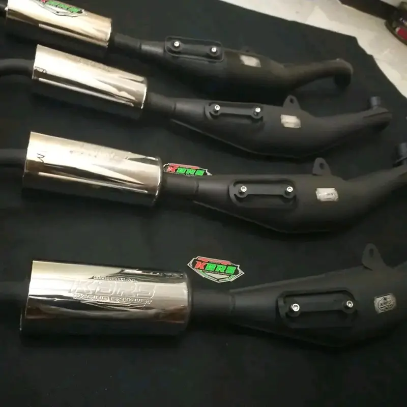 KNALPOT FIZR PERUT HITAM TAMENG FULL MODEL AHM BY KBRS RACING EXHAUST Motorcycle 0