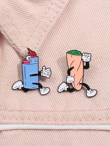 Broche de Diseño Animado, Insignia de Aleación Bonita para Decoración de Ropa, Sombrero y Mochila, Accesorios de Moda para Hombres y Mujeres
