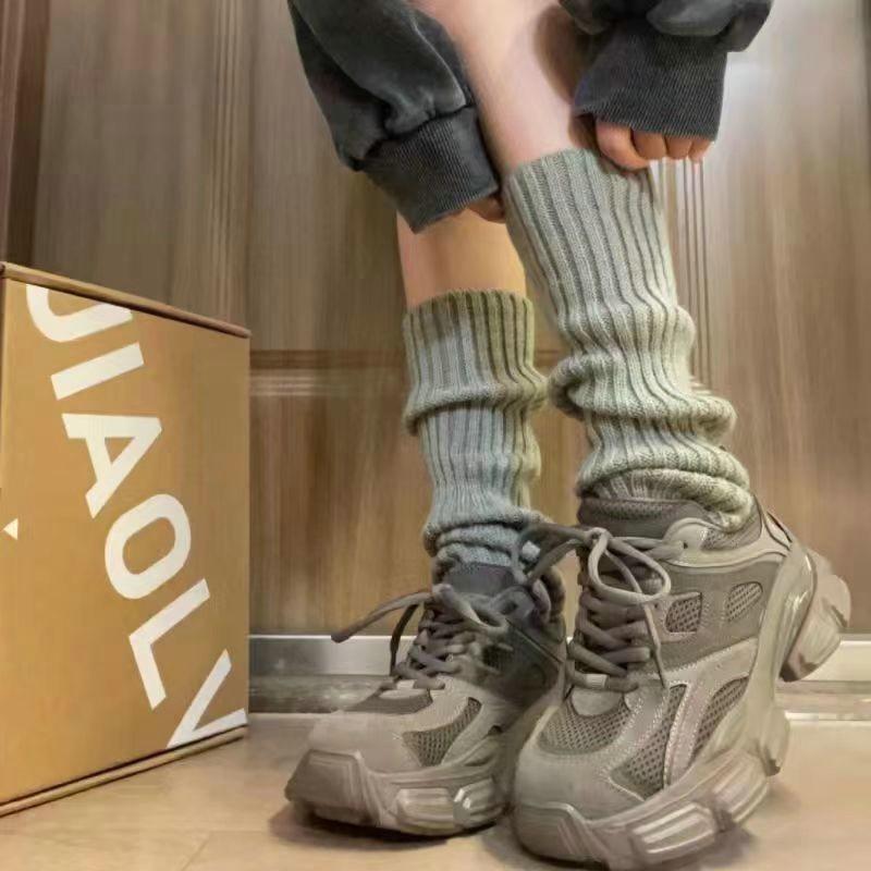 Product Introduction of Vớ Dệt Kim Ấm Áp, Phong Cách Preppy JK, Dài Qua Đầu Gối, Giữ Ấm Chân, Dành Cho Nữ, Thích Hợp Cho Mùa Thu Và Mùa Đông, Vớ Dài Lolita, 42cm 15