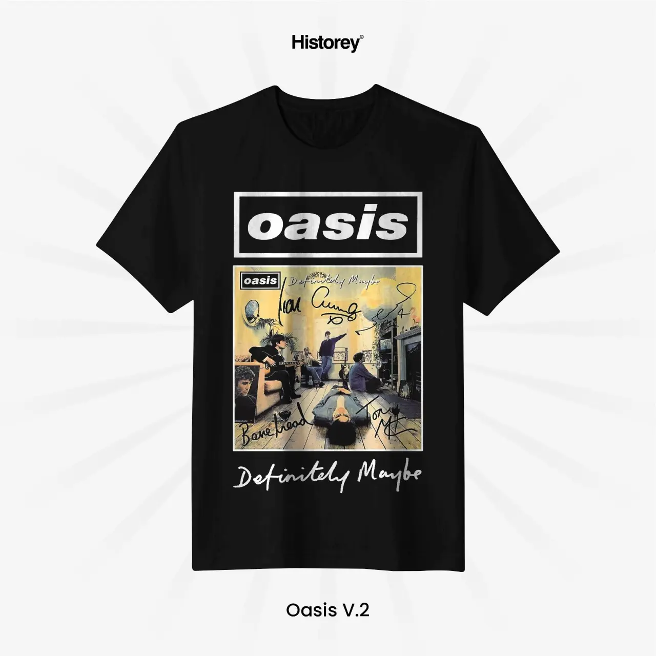 T - shirt I Kaos Band I OASIS V.2 Premium Cotton Combed 24s | Kaos Distro Cowo Nyaman Sablon Lembut Pria Standar Panjang
