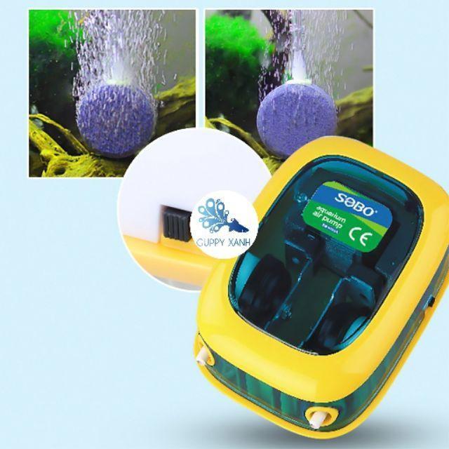 Máy Sủi Khí Oxy Yên Tĩnh Sobo SB-9903A SB-9905A - Ít Ồn Hơn Loại Thường - Guppy Xanh hà