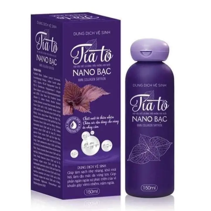 Dung dịch vệ sinh nữ tía tô nano bạc chai 150ml Nữ Women 0
