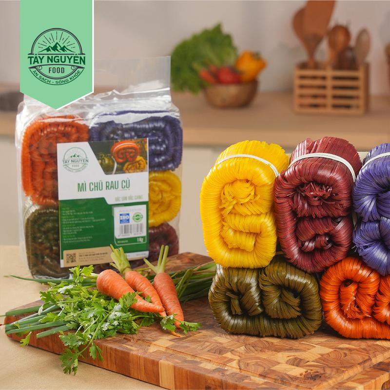 Mì Chũ rau củ healthy đặc sản Bắc Giang Tây Nguyên Food – Việt Nam 1kg