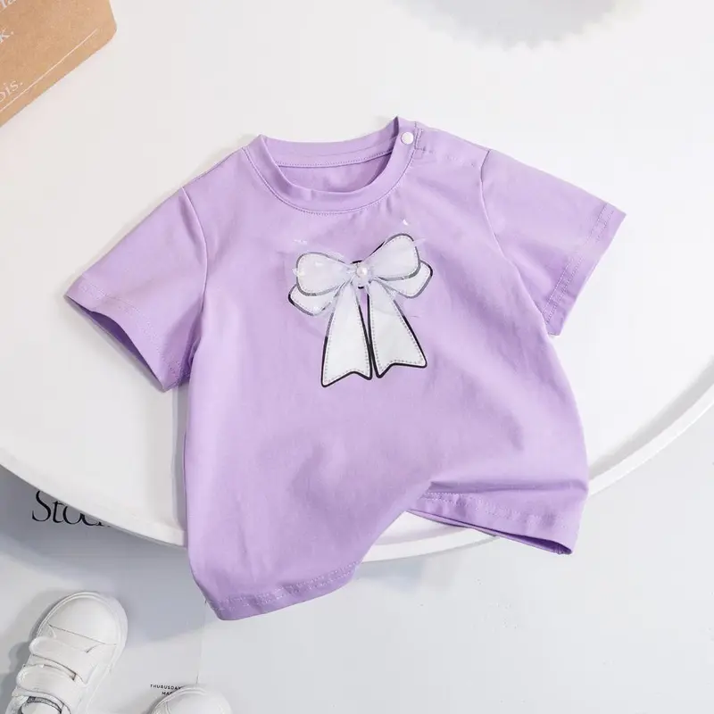 BINBINKIDS KAOS PITA ANAK PEREMPUAN LUCU BAHAN KATUN 1-8 TAHUN 5