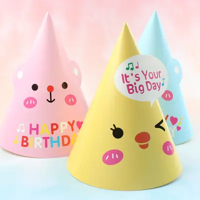 Mũ Sinh Nhật, Nón Giấy, Nón Sinh Nhật Cho Bé Kích Thước 20x15cm, Phụ Kiện Trang Trí Sinh Nhật Cho Bé Nhiều Mẫu Đẹp