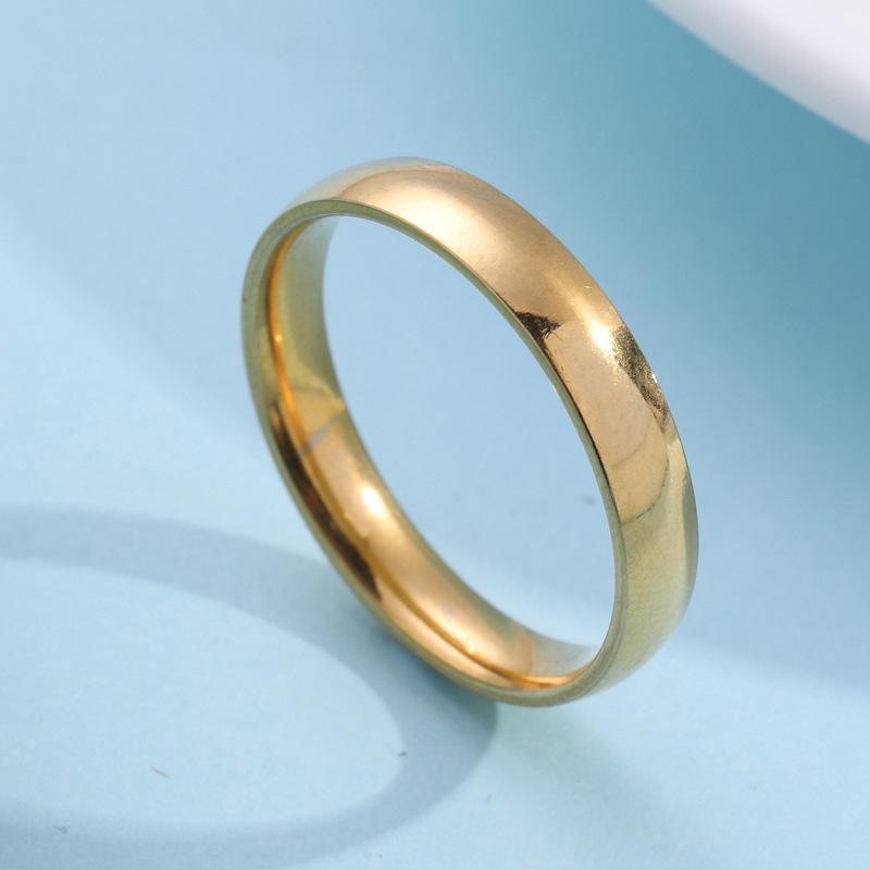 Nhẫn Thép Titan Phụ Kiện, Vòng MAYSU Mạ Sáng Bóng Vòng Cặp Đôi, Đường Kính 4mm, Chất Liệu Thép Không Gỉ, Đồ Trang Trí, Thích Hợp Cho Nữ, Nhà Sản Xuất nhẫn  của  zhenya 3