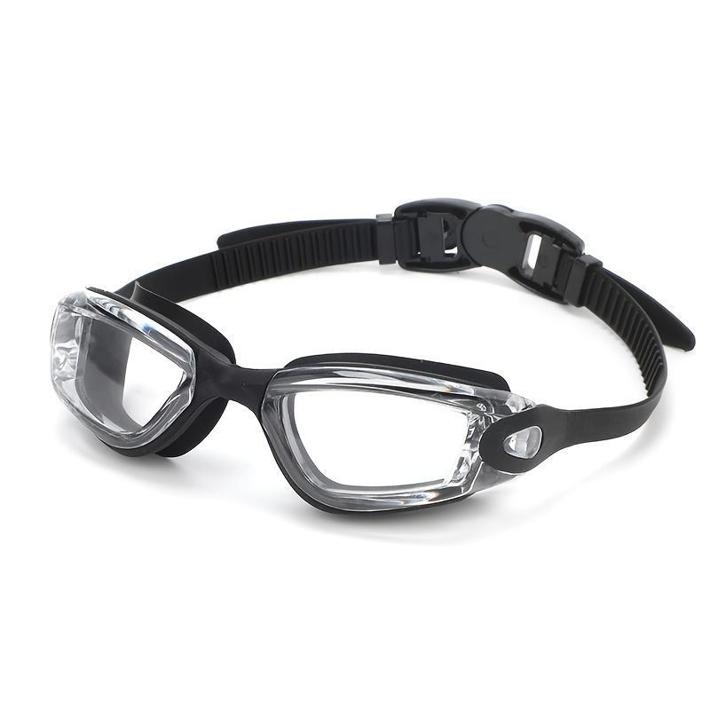 Product Introduction of 1 Pair of Anti-Fog & UV Protection Swimming Goggles for Adults - Black Silicone Frame, Clear Lens, Adjustable Strap, Comfort Fit for Men & Women 14