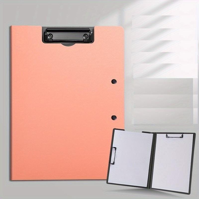 Product Introduction of File Folder, 1 Count Plastic Clipboard, File Clipboard, Solid Color A4 File Folder Holder 1
