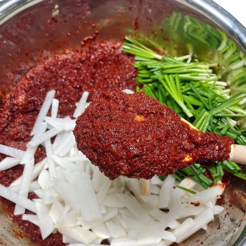 Sốt muối kim Hàn Quốc . Gia vị sốt muối kim chi hoàn chỉnh. Sốt muối đa năng  Nước Sốt Chua Rau