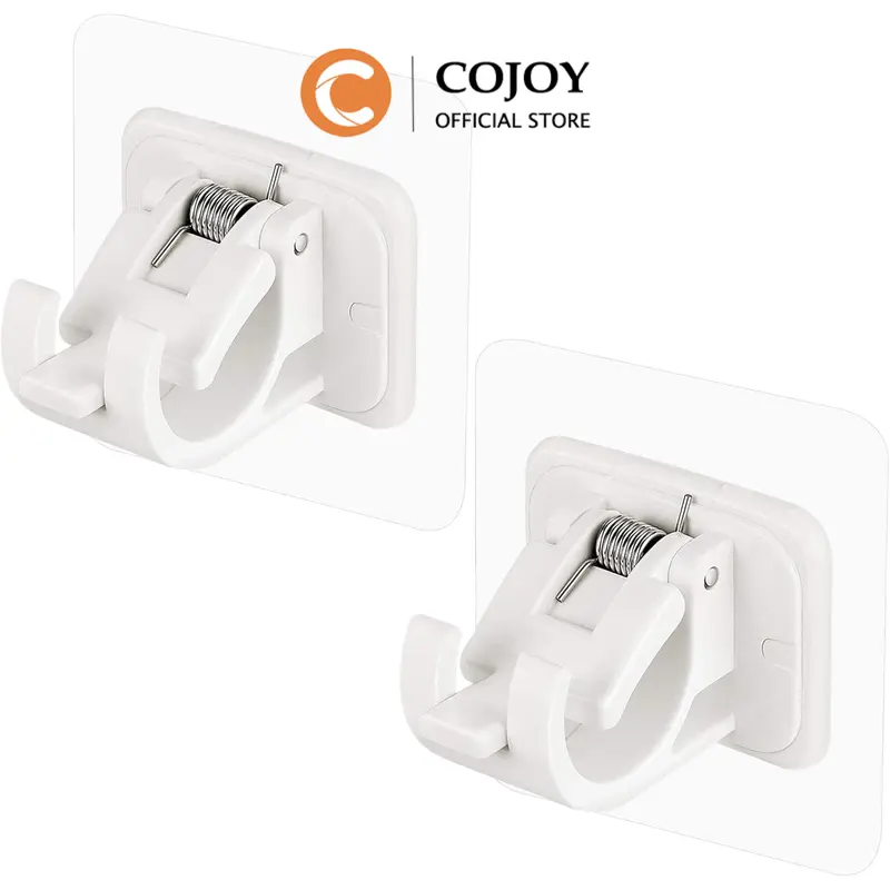 (2 Pcs) Gantungan Tempel Dinding Magic Hook Tanpa Bor Baut Cocok Untuk Tiang Gorden 8