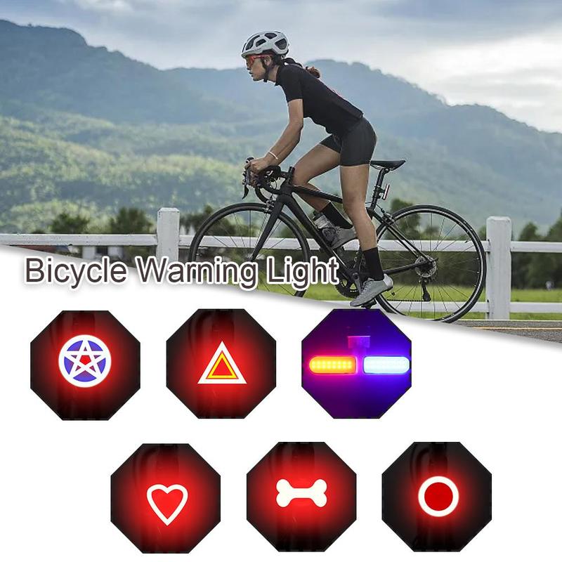 Product Introduction of Night Ride Bicycle Tail Light Waterproof Bicycle Rear Light Heart Shape LED Outdoor Cycling Light Bicycle Accessories 36
