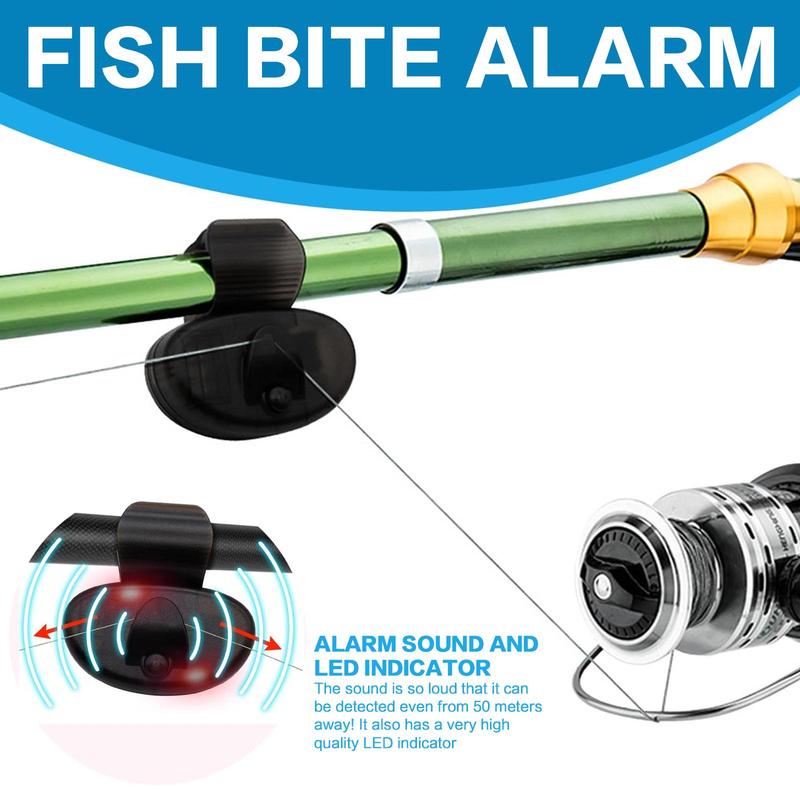 Product Introduction of Fishing Bite Hook Alarm, Clip-on Fishing Rod Alarm with LED Light, Electronic Buzzer for Outdoor Fishing, Fishing Accessories 2
