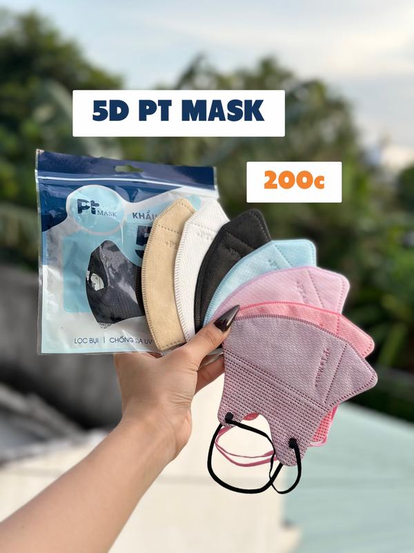 200c 5D Khẩu Trang 5D Mask PT Vải 4S kháng khuẩn Len Women Phụ Kiện Accessories