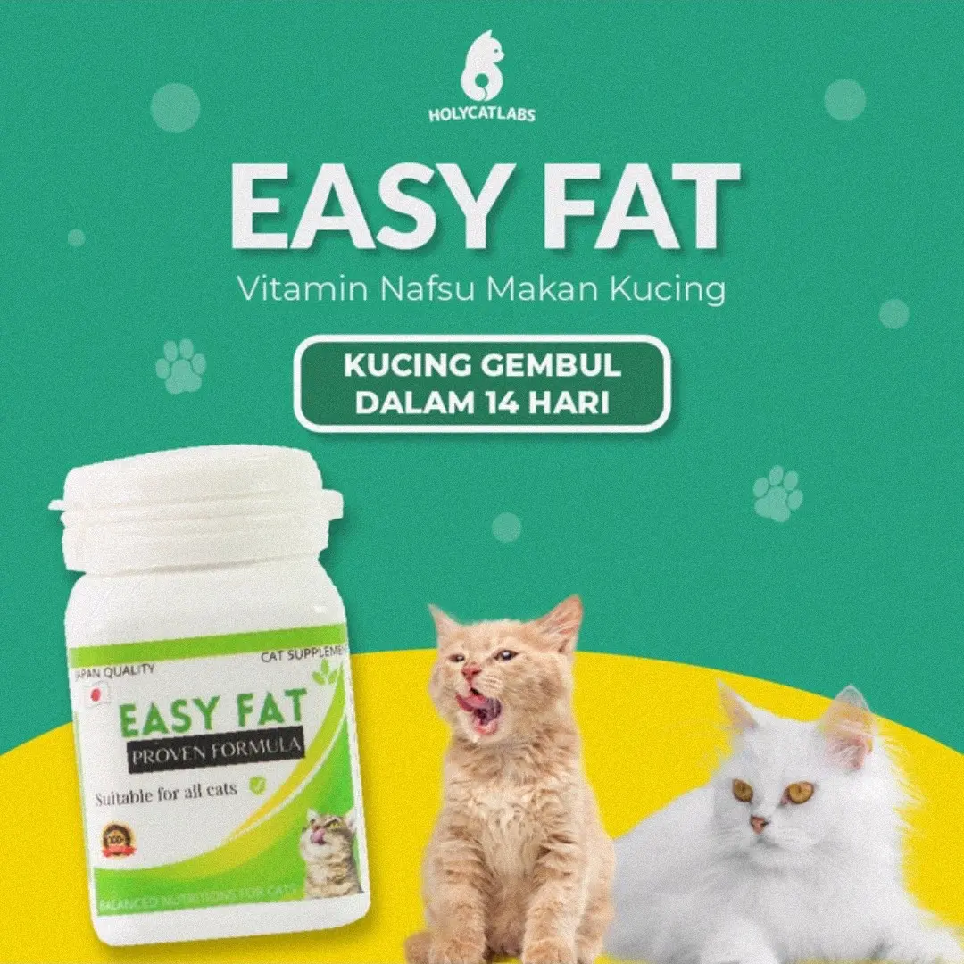 Vitamin Kucing gembul gemuk, bulu, imun booster royal cats, easy fat, immune support kemasan ecer per kapsul
