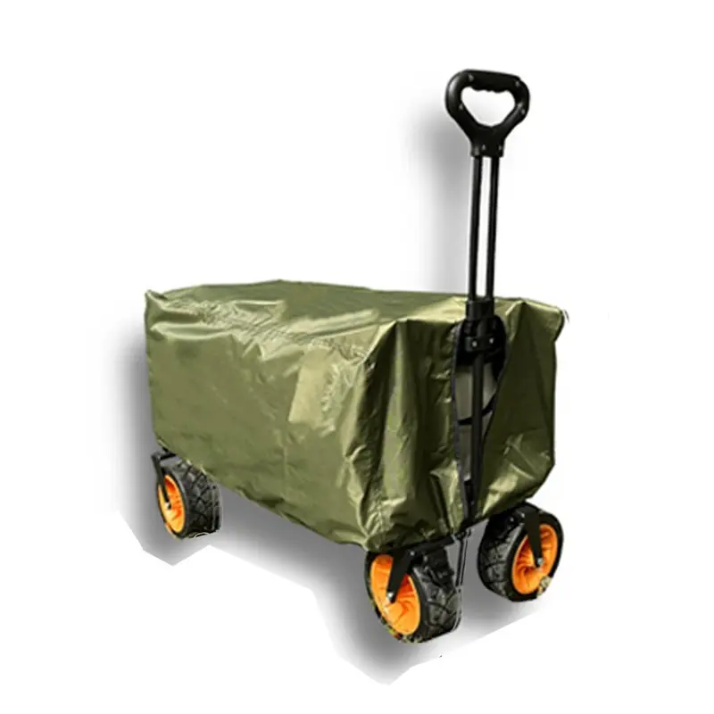 Solid Color Folding Station Wagon Cover (1 Piece), Waterproof Dustproof Camping Cart Protection Cover, Multifunctional Rain Cover For Outdoor 7