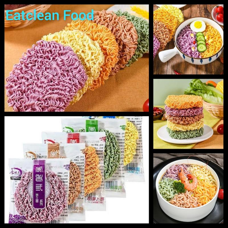   Nguyên thùng 20 gói  Mì ăn liền rau củ ngũ sắc Mì kiều mạch bó xôi cà rốt khoai lang tím ăn chay KHÔNG KÈM GIA VỊ 