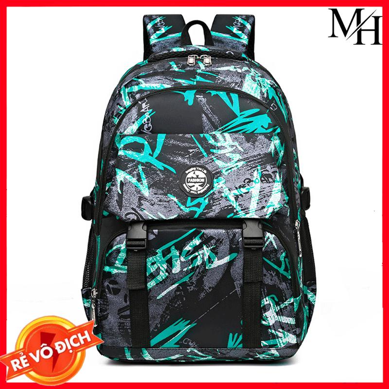 Balo Nữ Nam màu loang cá tính Cặp Sách ba lô Đi Học Cao Cấp Giá Rẻ Cho Học Sinh Cấp 1 2 3 Thời Trang Đẹp nhiều ngăn