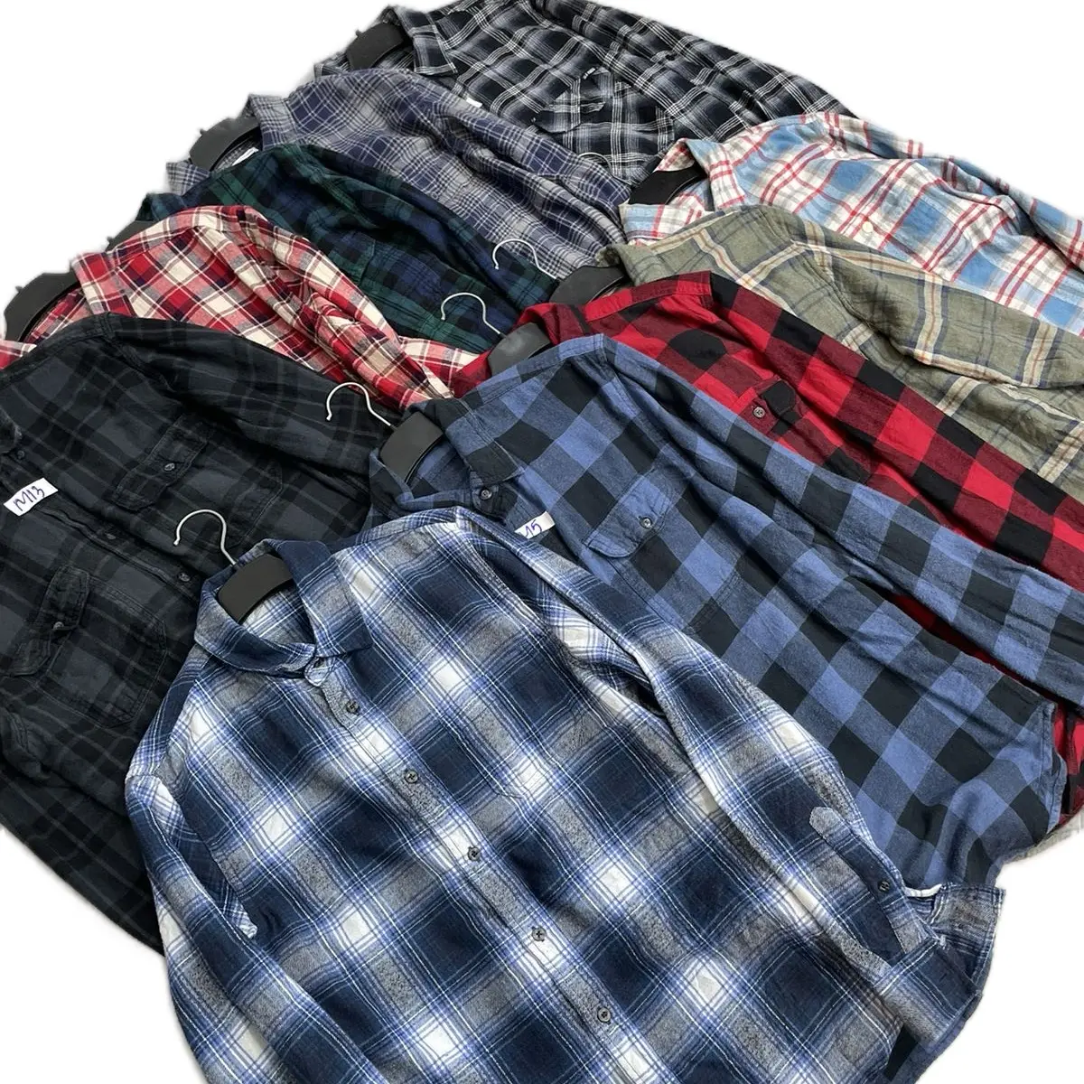 Áo Mã Đ 65Kg Đến 75Kg Sơ Mi Flannel Vải Dầy Dặn