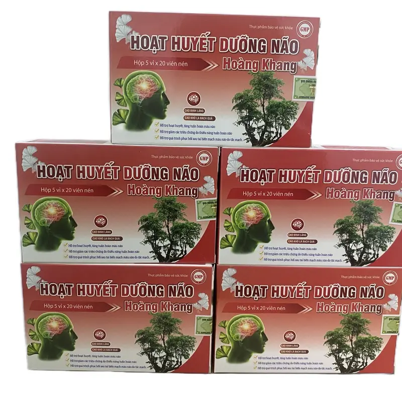 THUỐC HOẠT HUYẾT DƯỠNG NÃO VỚI THÀNH PHẦN TỪ BẠCH QUẢ VÀ ĐINH LĂNG