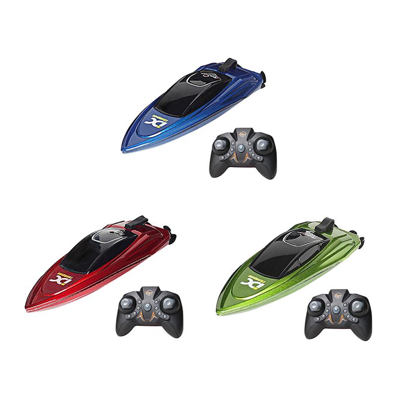2.4GHz High Speed Mini RC Boat LED Light Waterproof Electric Remote Control Ship Children Remote Control Ship Toy Party Gift 6