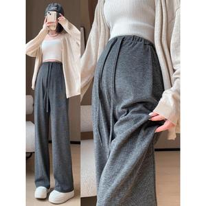 กางเกงคนท้องสำหรับฤดูใบไม้ผลิและฤดูใบไม้ร่วง สามารถสวมใส่ได้โดยไม่ต้องพยุงหน้าท้อง กางเกงขากว้าง เหมาะสำหรับขนาดที่เล็กกว่า ทรงหลวม ขาตรง มีขายส่ง