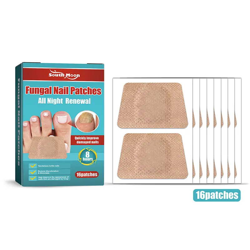 16Pcs Nail Fungal Treatment Patch Anti Fungal  Correction Stickers Ingrown Toenail Care Paronychia Anti Infection Repair Patch Storage Nail Polish
