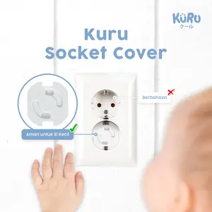 Kuru Safety Socket Cover Protector | Pengaman Pelindung Stop Kontak Colokan