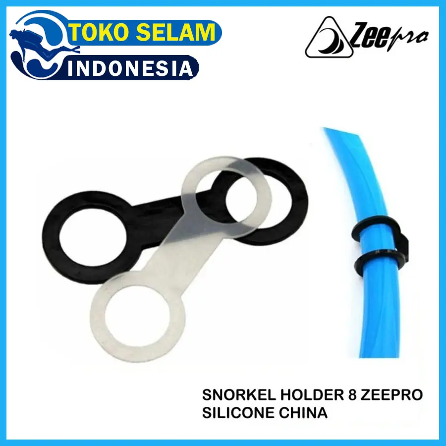 Snorkel Holder Zeepro 8 Silicone Selang Pengait Spare Part Silikon Pipa Selang Napas Freedive Diving Selam Freedive Snorkeling