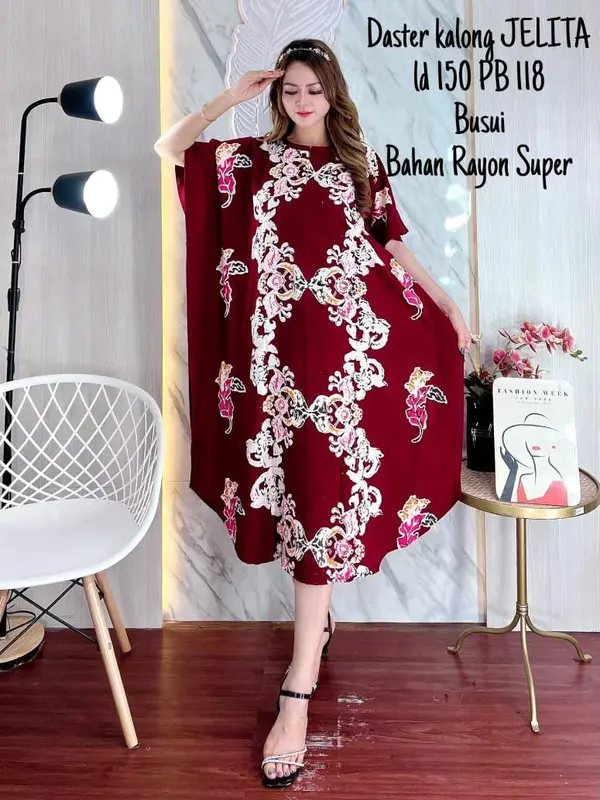 Daster Wanita Menyusui Bumil Lowo Motif Batik Cap Jumbo Bali Ld 150 Bahan Katun Rayon Super Bunga Ibu Pendek Panjang Pekalongan Tidur 1