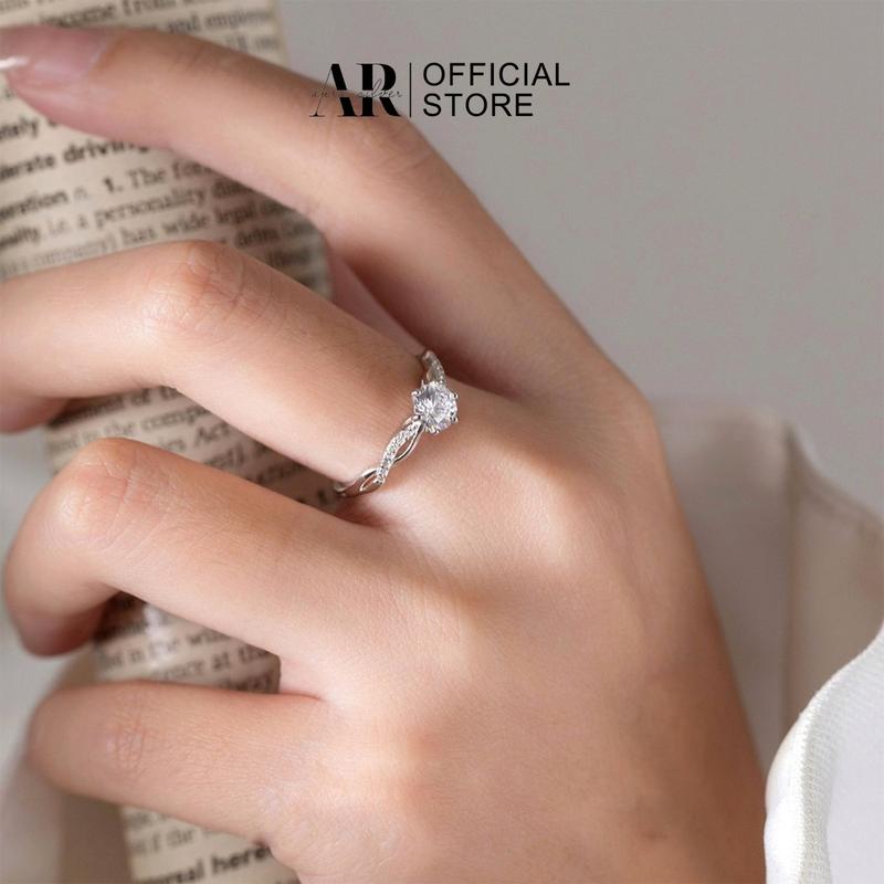 Nhẫn bạc nữ 925 freesize Julia-Aura Silver-N51