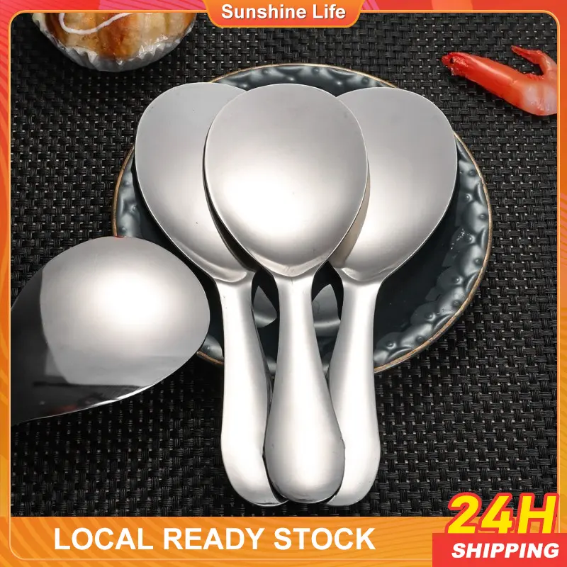 Stainless Steel Rice Spoon Extra Thick Serving Non-Stick Rice Spoon ...