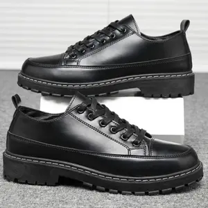SEPATU DOCMART PRIA SEPATU KERJA FORMAL Hitam