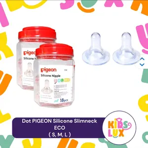 Pigeon Silicone Nipple Slim Eco/Dot Nipple Silicone Bayi