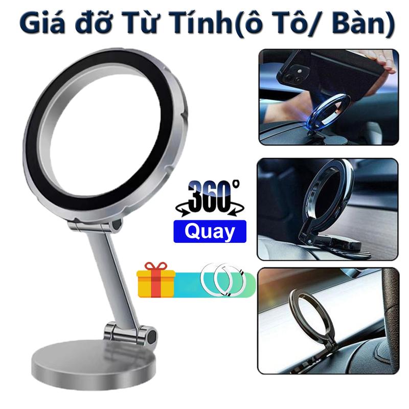 Giá Đỡ Điện Thoại Ô Tô - 360 Hít Nam Châm đỡ điện Độ Giá Đỡ Điện Thoại Nam Châm Hoạt động với tất cả điện thoại di động Phụ Tùng