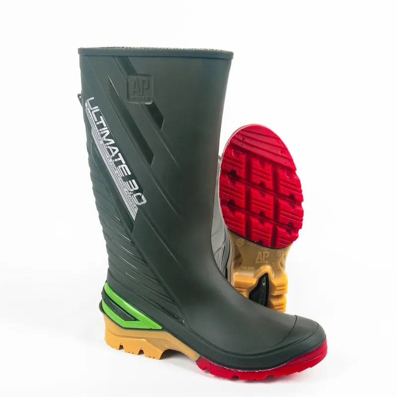 Sepatu Boot Tinggi AP 2015 ULTIMATE AP Boots Hitam Abu Hijau Orange Anti Slip Lentur Lokal Karet Shoes 3