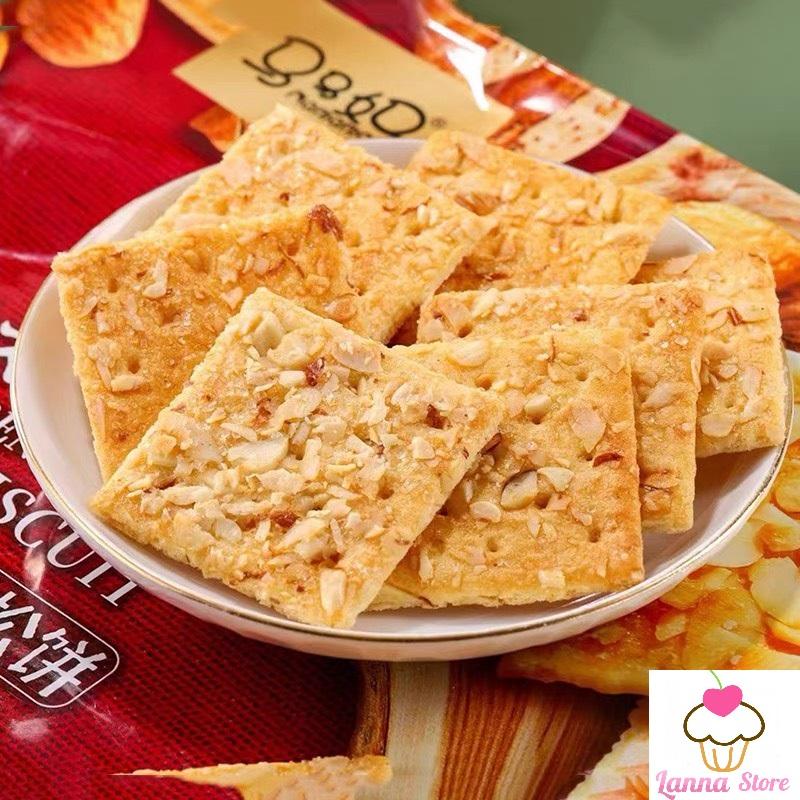 Bánh Ngói Hạnh Nhân Ăn Kiêng healthy Mamama - Gói 256g Snack Ăn Vặt