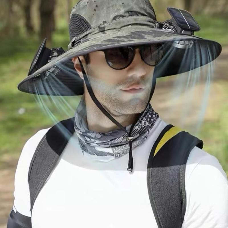 Mũ 2 quạt điều hoà năng lượng mặt trời , mũ chống nắng đi làm ngoài trời , mũ câu cá giải trí ngoài trời chống tia UV.. Bảo hành Quạt 6 tháng lỗi 1 đổi 1