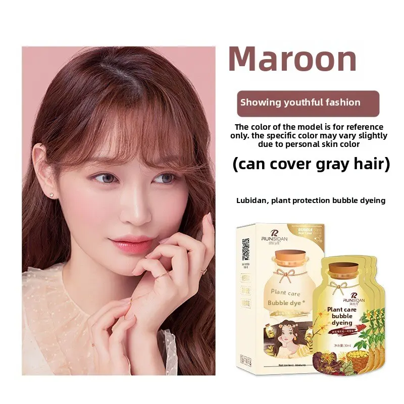 LushDan Bubble Herb Hair Dye Cover Grays at Home
