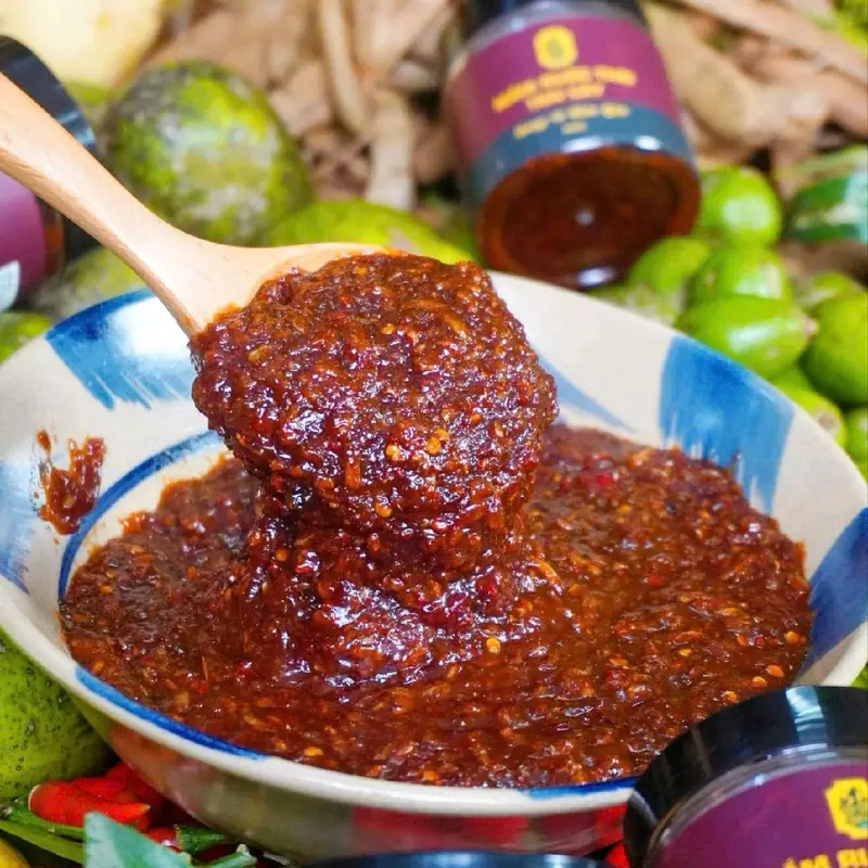 HỦ 200G MẮM RUỐC THÁI TRÁI CÂY TAM KỲ LỤC TỈNH 1