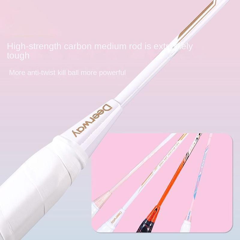 Product Introduction of Lightweight with 3 Shuttlecocks Badminton Rackets Carrying Bag Sports Equipment Double Racquet Set Soft Handle Badminton Set Amateur Beginner 15