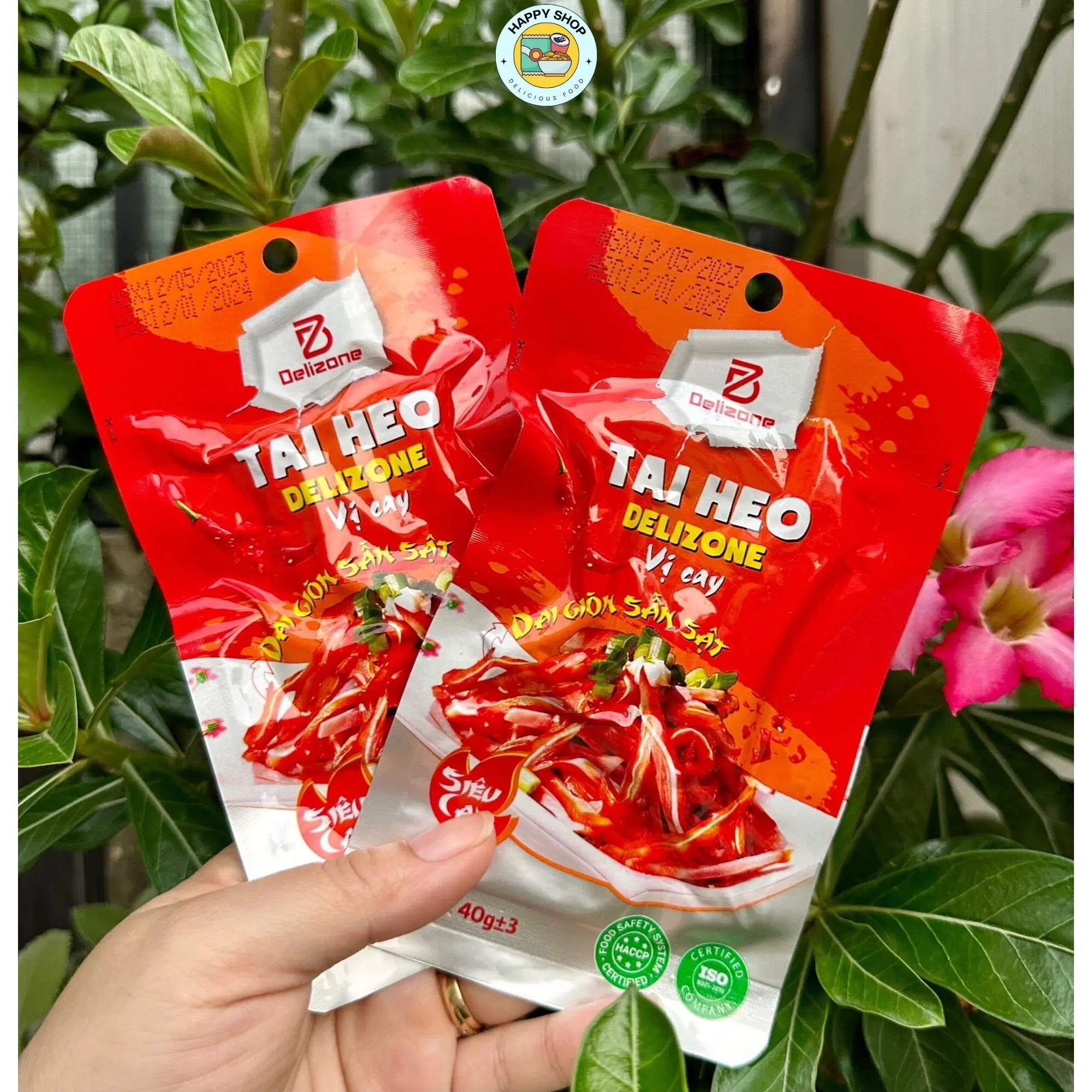 Tai heo Delizone 30g dai giòn sần sật - Vị Cay / Vị Ít cay Ăn Vặt Snack