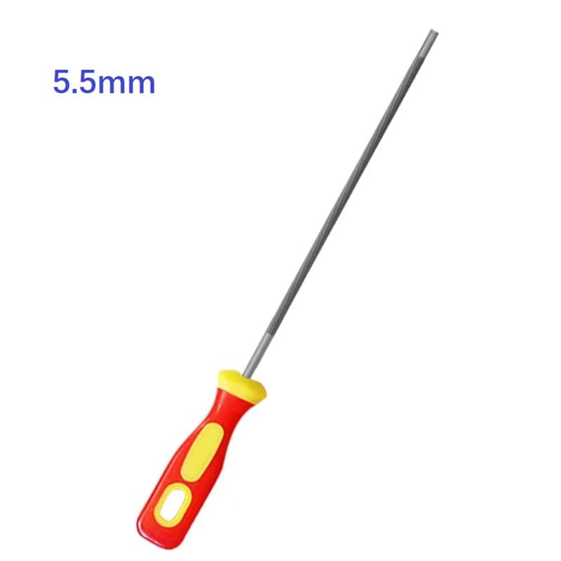 Product Introduction of 1pc Chainsaw Round Files For Sharpening Chain Round Steel Sharpener ChainSaw Grinding Sharpening Chainsaw Files 4/4.8/5.5mm 14