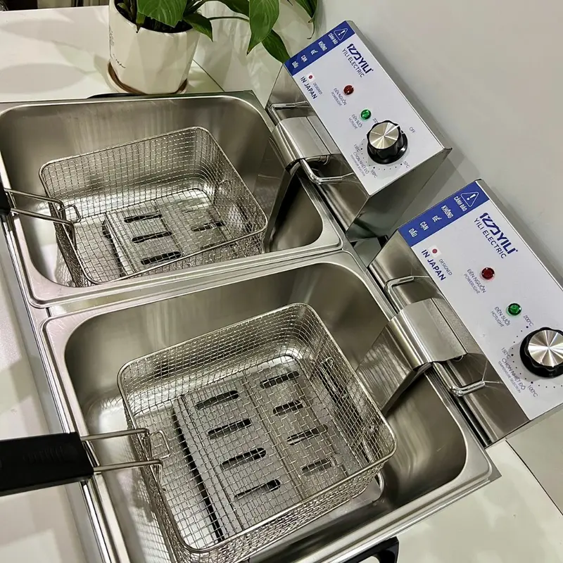 Bếp chiên ngập dầu nhúng điện THE GARDEN TUDYILI 6L , Inox cao cấp, công suất 2500w. Bảo hành 12 tháng 2