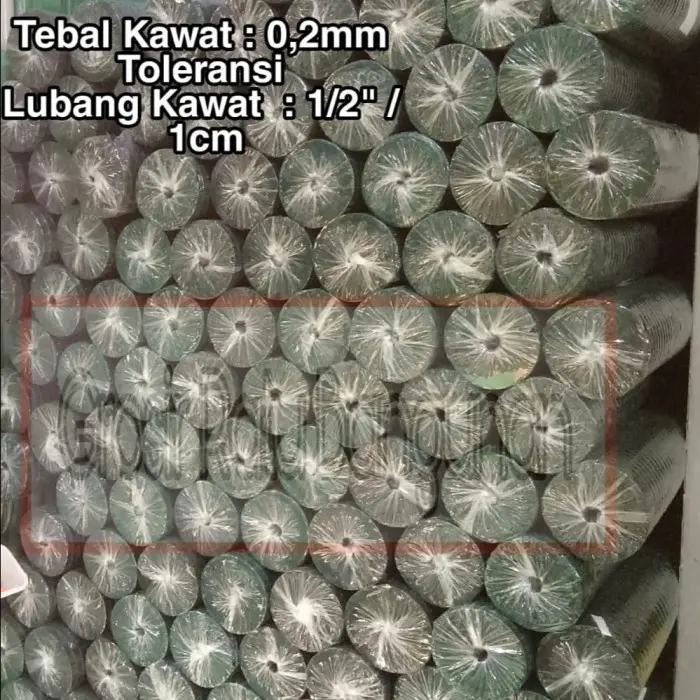 Kawat Loket pvc /kawat kandang 1/2" 3/4" 1/4" per roll anti karat